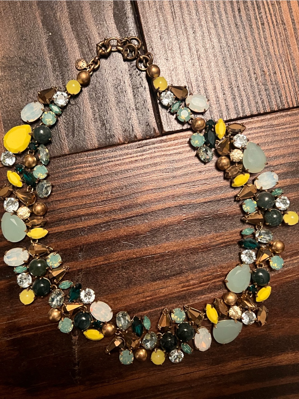 J Crew “Spring Bloom” Statement Necklace In “Lemon” from 2015